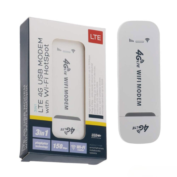 LTE 4G USB Modem with Wi-Fi Hotspot