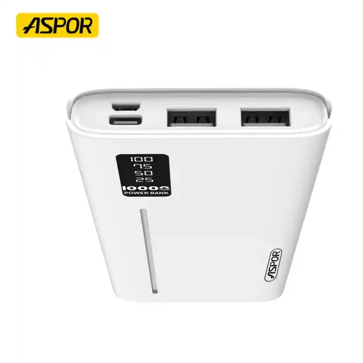 Aspor Portable Power Bank 10000mAh (Model: A330)